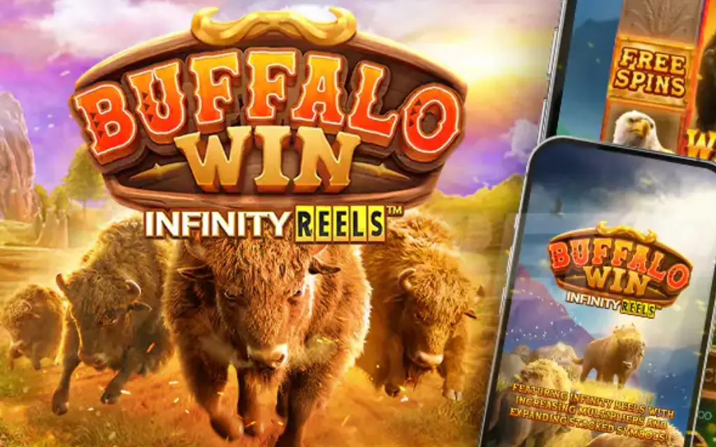 Buffalo Win สล็อตกระทิง เล่นง่าย โบนัสกระจาย