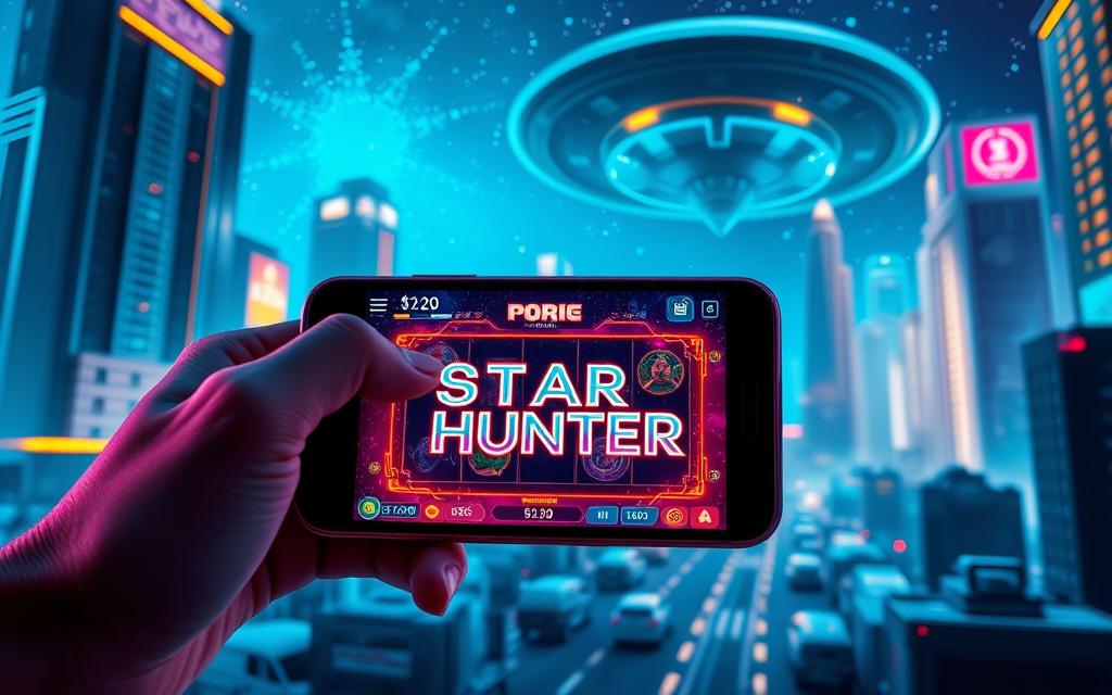วิธีเล่นเกมสล็อตมือถือ Star Hunter